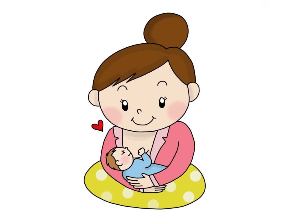 授乳しているママ