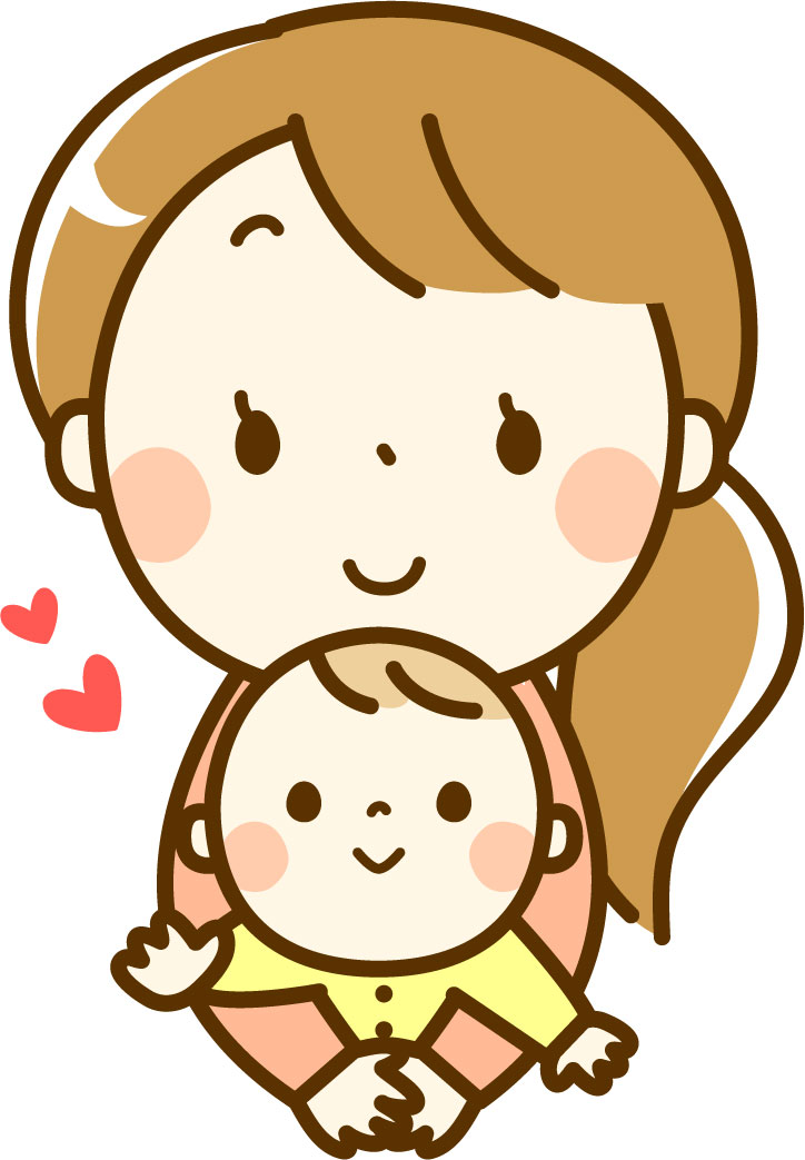 子供を抱っこするママ